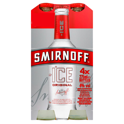 Smirnoff Ice Vodka Mixed Drink 4x