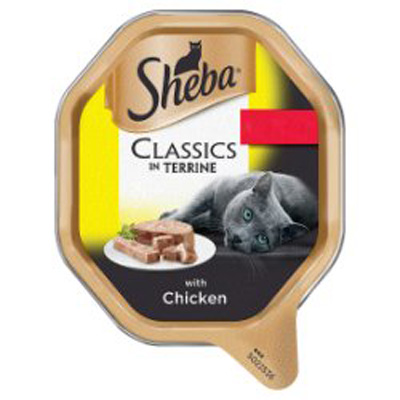 Sheba Classics Cat Tray With Chicken In Terrine