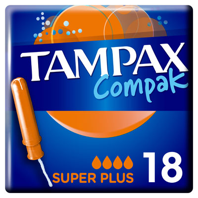 Tampax Compak Super Plus Tampons Applicator