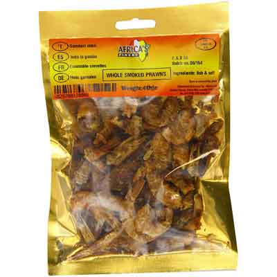 Africas Finest Whole Smoked Prawns