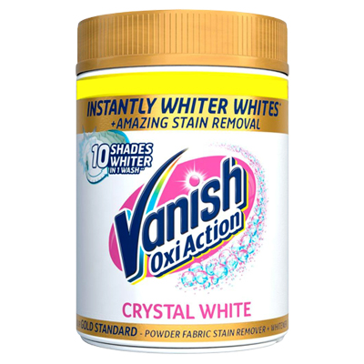 Vanish Oxi Action Crystal White Powder Fabric Stain Remover + Whitener