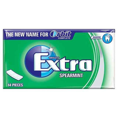 Wrigleys Extra Spearmint Sugarfree Gum 14pk