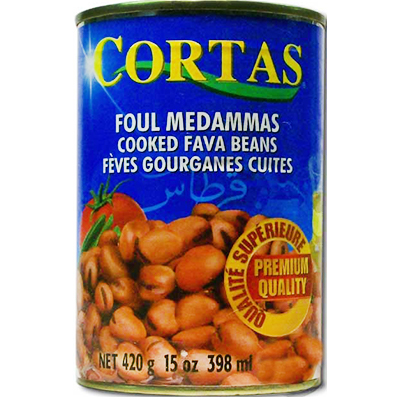 Cortas Fava Beans Lebanese Style Tin