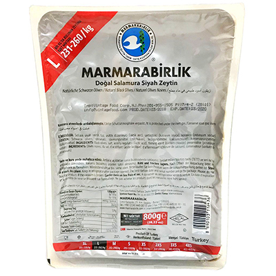 Marmarabirlik Natural Black Olives