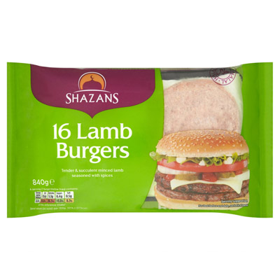 Shazan Lamb Burger 16 Pcs