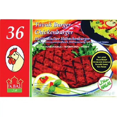 Ikbal 36 Halal Chicken Burgers