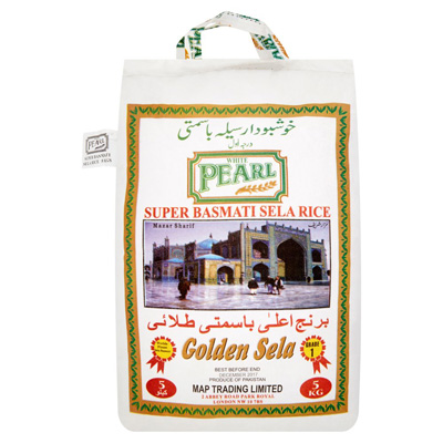 White Pearl Super Basmati Golden Sela Rice