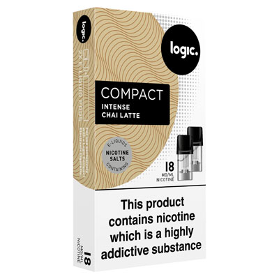 Logic Compact 2 E-liquid Pods Intense Chai Latte