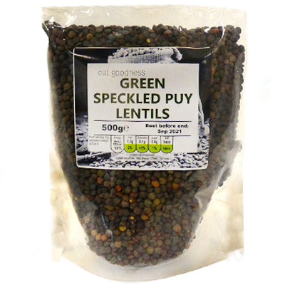 Eat goodness Green speckled puy lentils