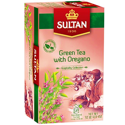 Sultan green tea with oregano