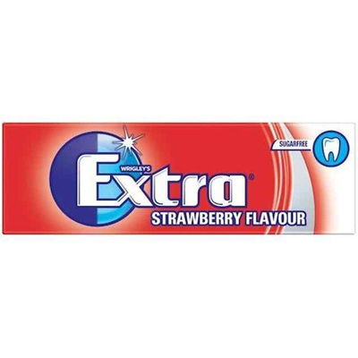 Wrigleys Extra Strawberry Sugar Free Gum 10pk