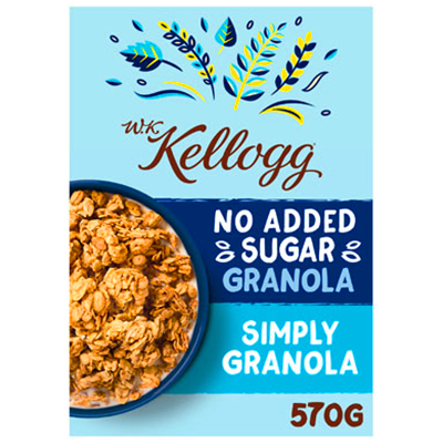 W.K Kellogg No Added Sugar Granola