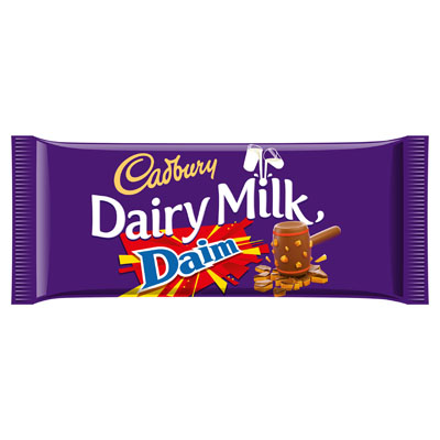 Cadbury Dairy Milk With Daim Chocolate Bar