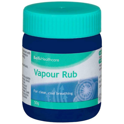 Bells Healthcare Vapour Rub - Clear & Cool Breathing