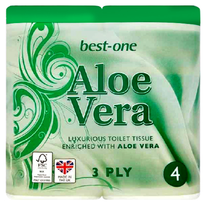 Best-one Aloe Vera Toilet Tissue 4pk