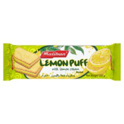 Maliban Lemon Puff With Lemon Cream Biscuit