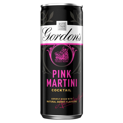 Gordons Pink Martini Cocktail