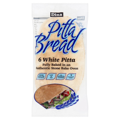 Dina Pitta Bread 6 White Pitta