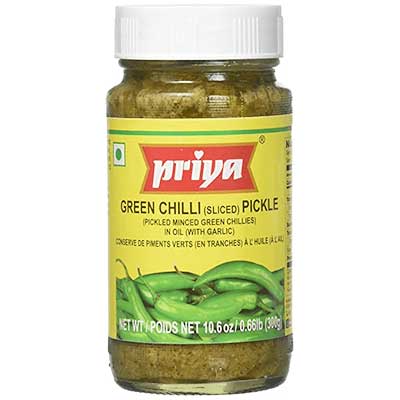 Priya Green Chilli Sliced Pickle