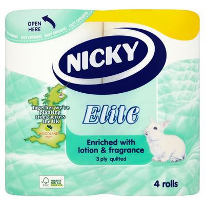 Nicky 3 Ply Quilted Elite Toilet Tissue