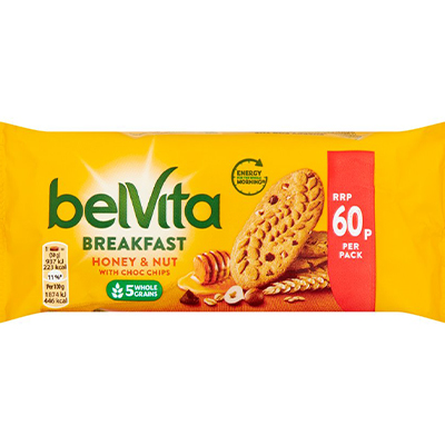 Belvita Breakfast Biscuits Honey And Nuts With Choc Chips