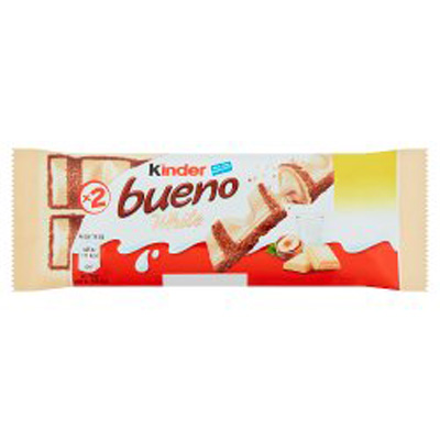 Kinder Bueno White Chocolate Milk & Hazelnuts Bar