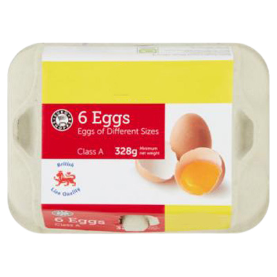 Euro Shopper 6 Eggs Of Different Sizes