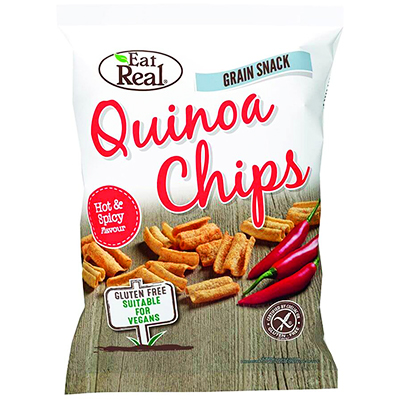 Eat real quinoa chips hot & spicy flavour