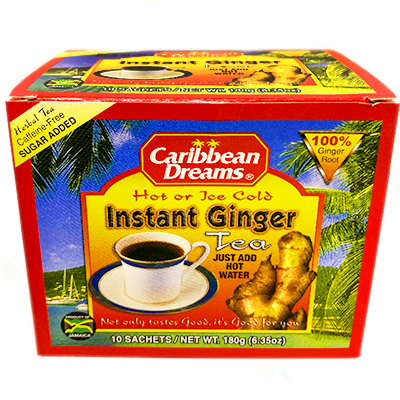 Caribbean dreams instant ginger tea 10pk