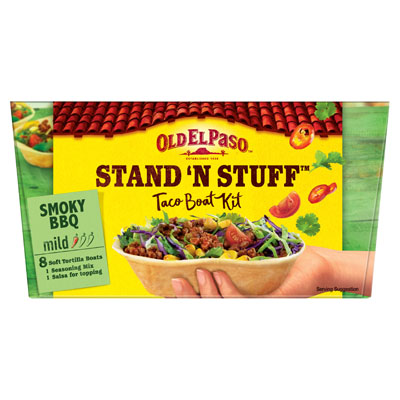 Old El Paso Mexican Stand n Stuff Smoky Bbq Soft Taco Kit