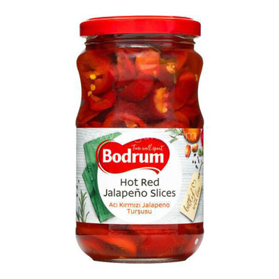 Bodrum Hot Red Jalapeno Slices