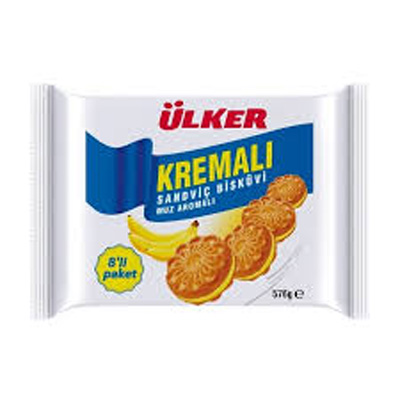 Ulker Kremali Biscuit Banana