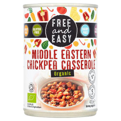 Free And Easy Organic Middle Eastern Chickpea Casserole