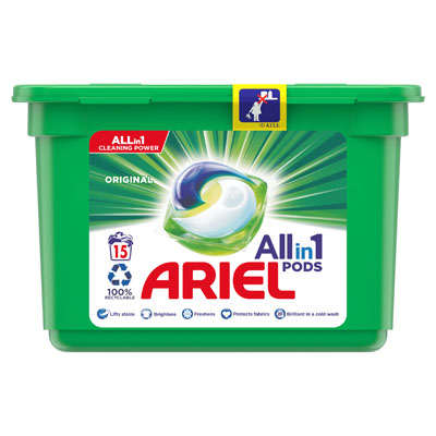 Ariel Allin1 Pods Washing Liquid Capsules Original 15 Washes