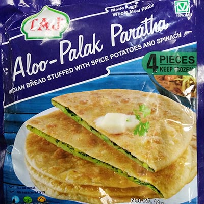 Taj Aloo-palak Paratha 4 Per Pack