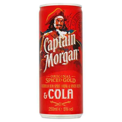 Captain Morgan Spiced Gold Rum & Cola