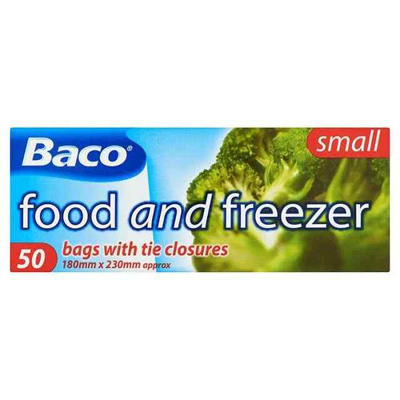 Baco Food & Freezer Bags Medium 50Pcs