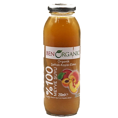 Ben Organic Peach, Apricot & Apple Juice