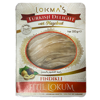 Lokmas Turkish Delight With Hazelnut