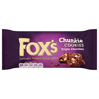 Foxs Chunkie Triple Chocolate Cookies