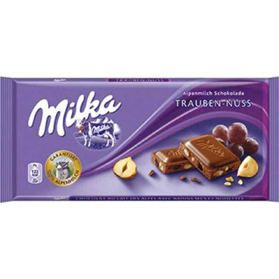 Milka Raisin & Nut Chocolate