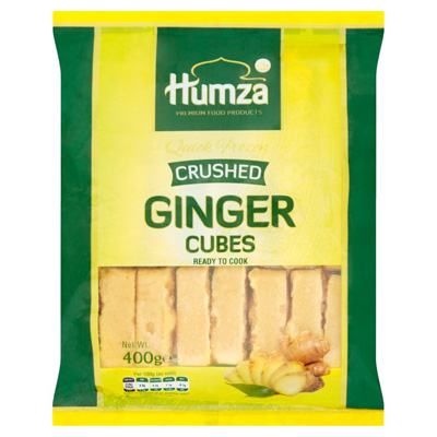 Humza Premium Food Products Quick Frozen Crushed Ginger Cubes