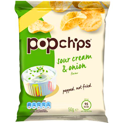 Popchips Sour Cream & Onion Flavour Popped Potato Chips