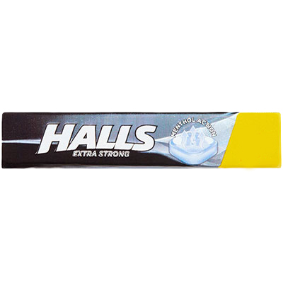 Halls Extra Strong Menthol Action Sweets