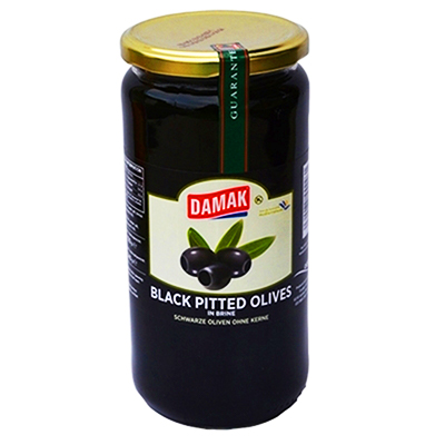 Damak Black Pitted Olives