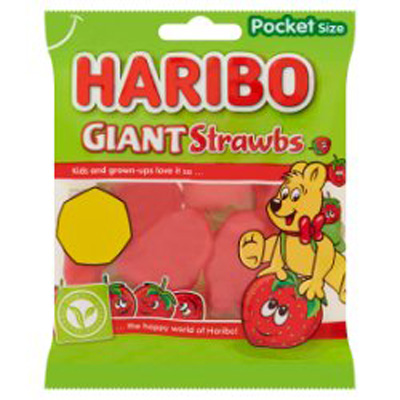 Haribo Giant Strawbs Bag