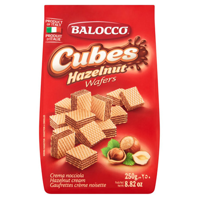 Balocco Cubes Hazelnut Wafers