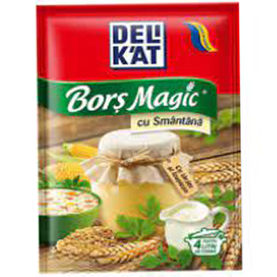 Delikat Romanian Borsch Soup mix with sour cream