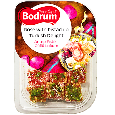 Bodrum rose with pistachio Turkish delight