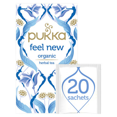 Pukka Organic Feel New 20 Herbal Tea Sachets